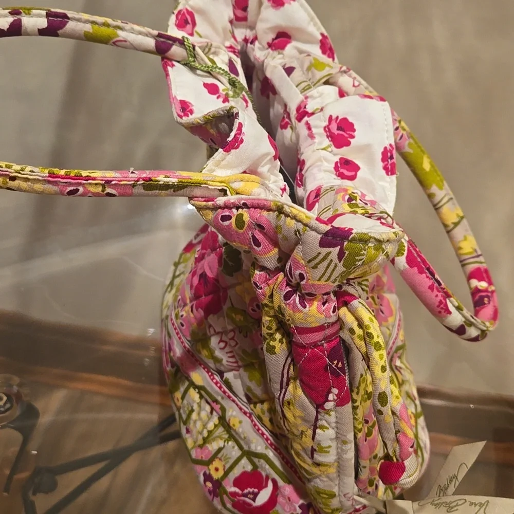 Vera Bradley Pink and Green Floral Tote
